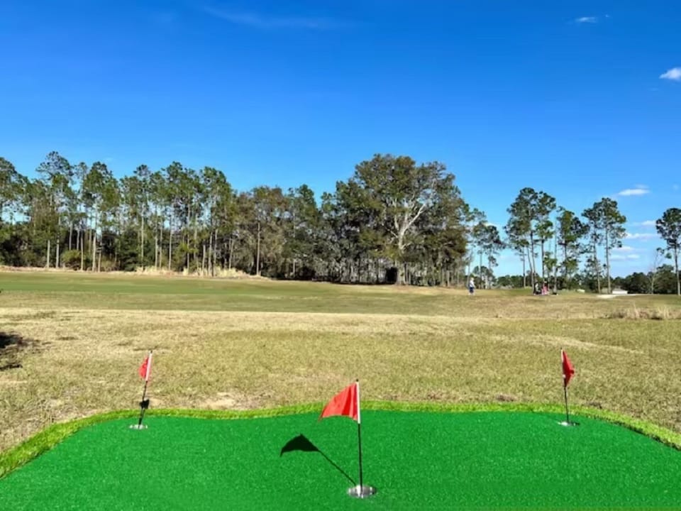 Enjoy a private artificial putting green in your backyard. Practice your putting/chipping with stunning views of the world-class Scottish Links Mike Dasher designed Highlands Reserve Golf Club, Driving range, Clubhouse, Pickleball, Tennis, Pool SPA.