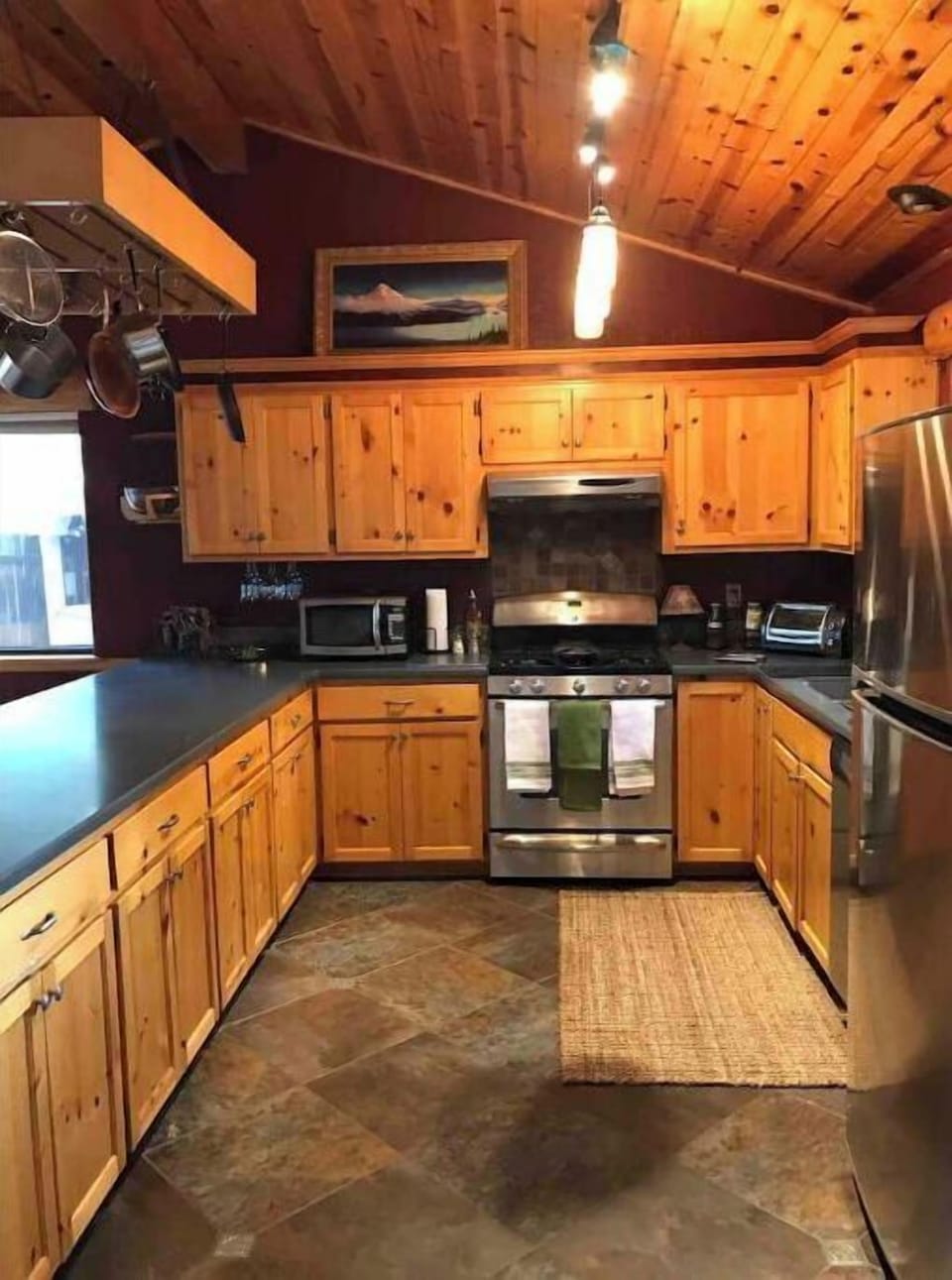 Kitchen fully stocked 