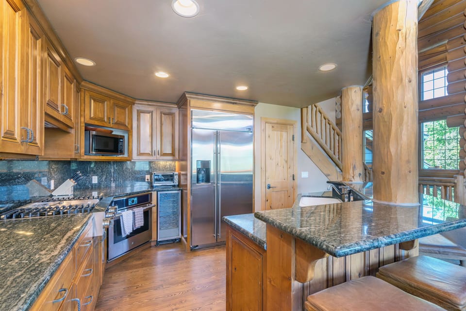 Kitchen with high end appliances