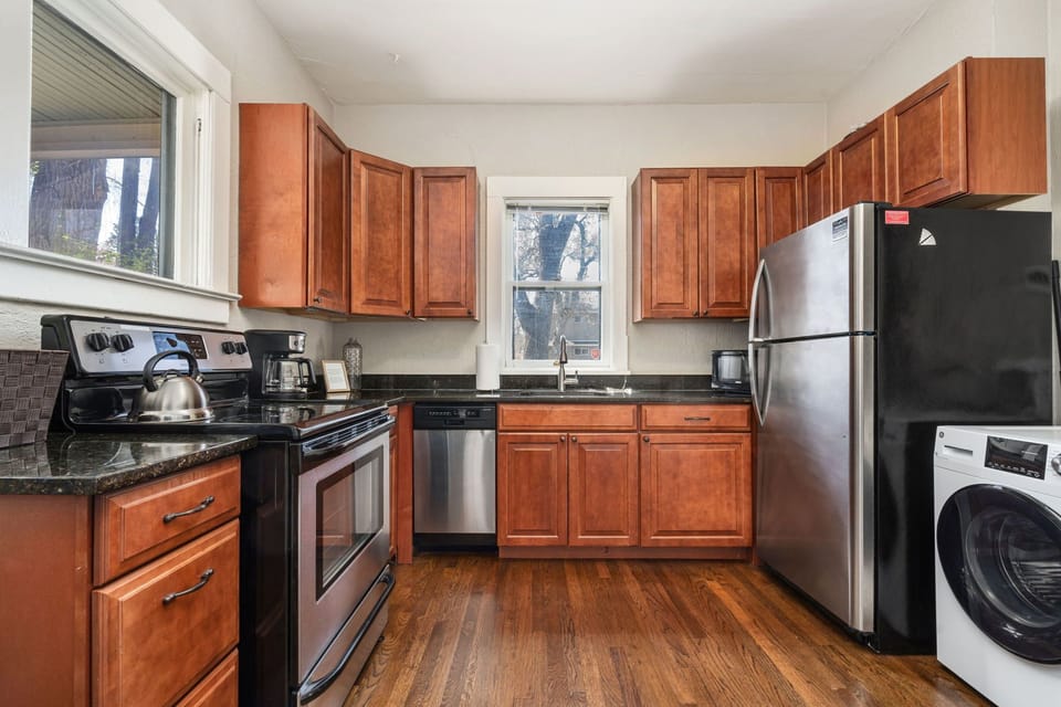 Kitchen with Stainless Steel Appliances | Great natural light!