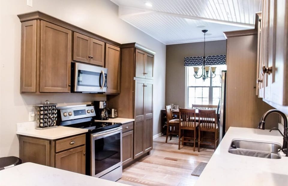 Kitchen fully stocked with all your cooking needs