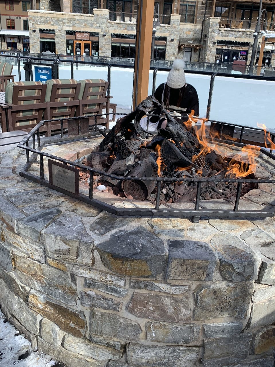 Fire pit in Village