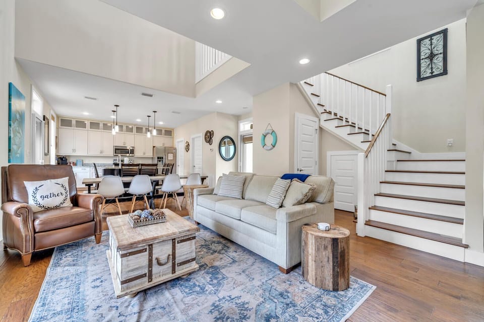 Living floor is open to 2nd floor, making it feel bright and airy