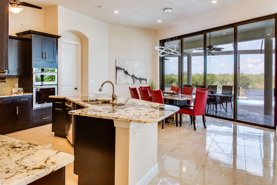 Kitchen and the table
