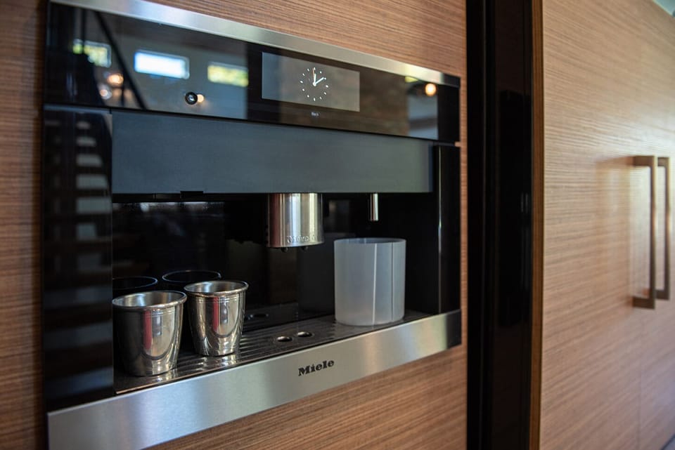 built in espresso machine