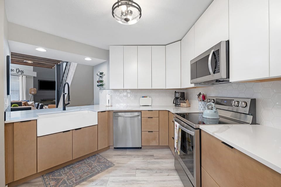 Fully stocked kitchen for family meals