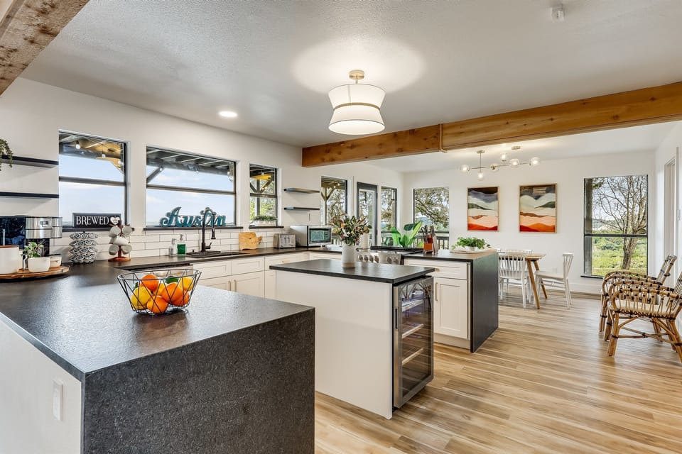 Sleek designs and modern appliances make cooking a delight.