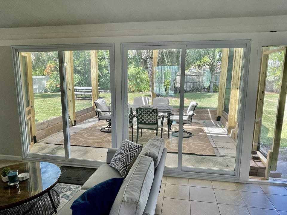 Florida Room Looking Out To Backyard