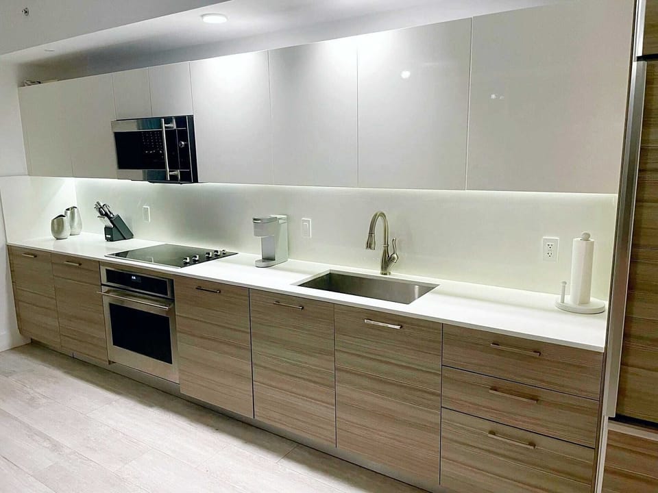 Tons of counter space  for cooking and food prep