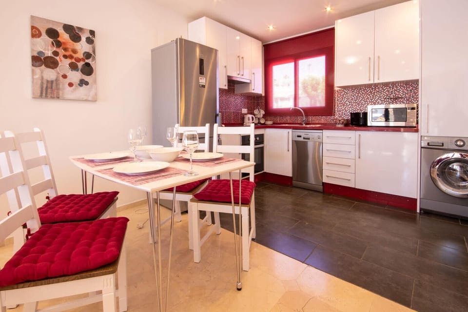 Open-plan kitchen