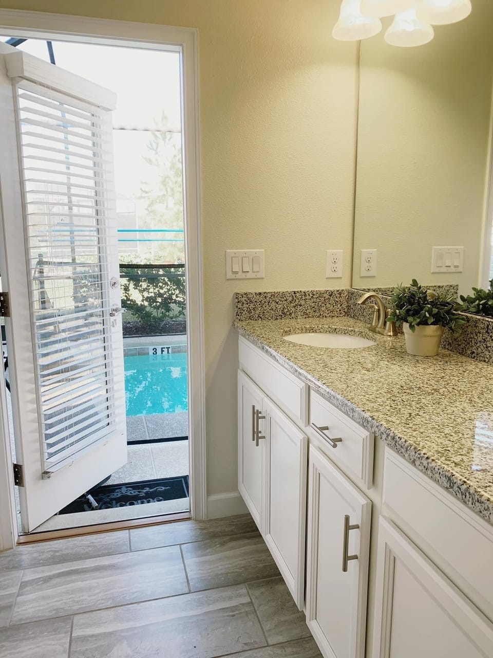 Master Bath 2 with access to pool area