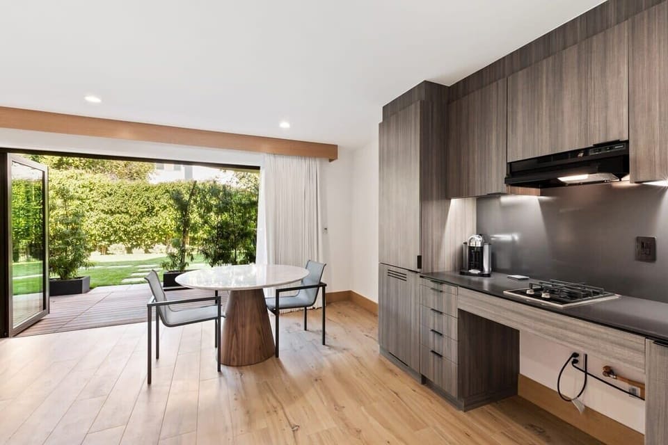 The stunning kitchen is open and spacious, allowing you to feel right at home.