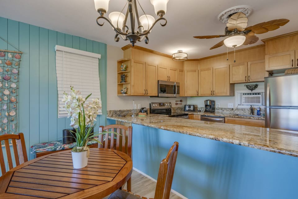 Kitchen has updated appliances