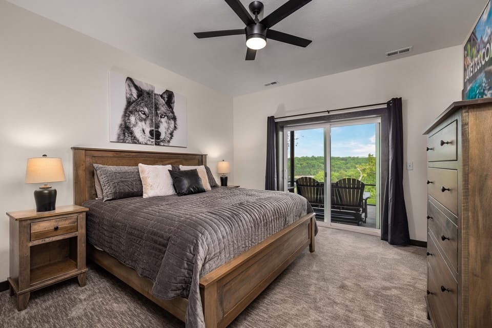 Lower level king suite