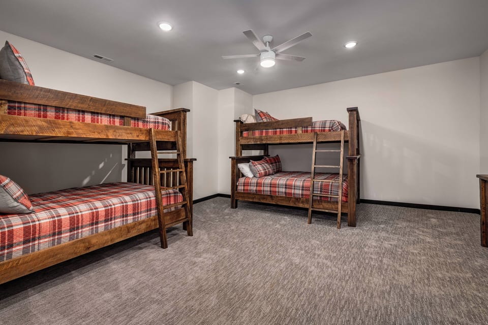 Lower level double bunk room