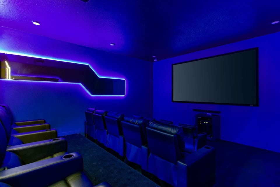 Private Theater w/ Recliners for Adults & Children