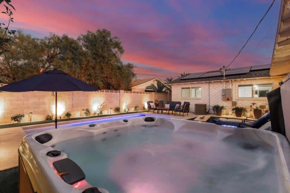 Take a Soothing Soak in the Hot Tub after a long day!