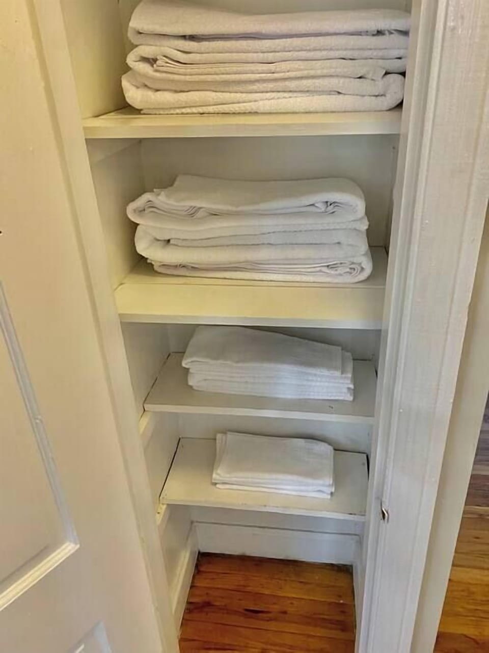 Stay fresh and comfortable with our convenient linen closet - stocked with all the towels and sheets you need for a comfortable stay!