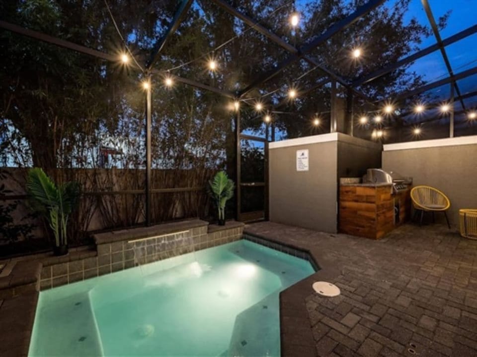 Take a dip in the pool after a day at the theme parks.