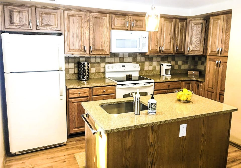 Full size kitchen with dishwasher