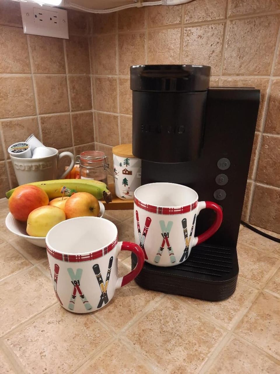 Relax with a cup of coffee in the morning.
