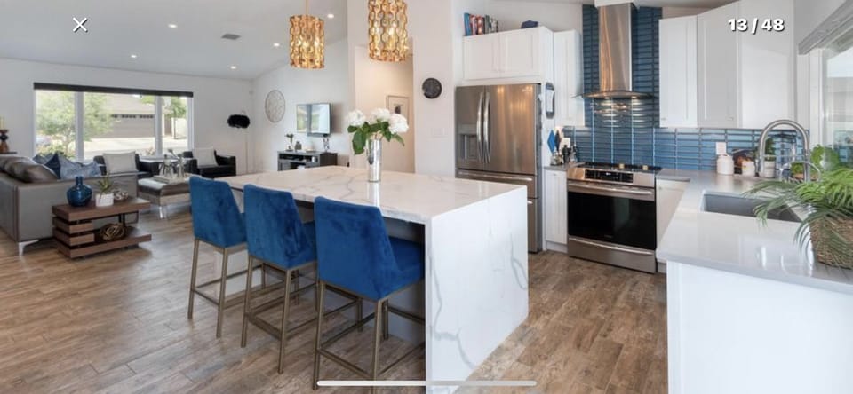 Open floor plan so nobody is left out if the action