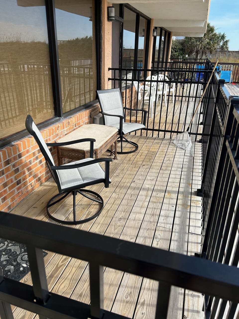Outdoor sitting with private gated area just outside the back door