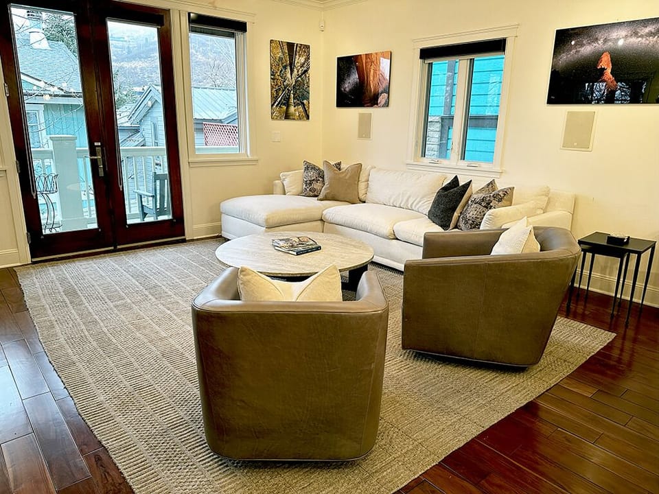 Family room with surround sound
