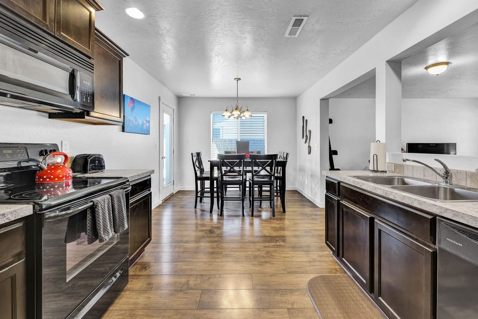 Kitchen and dining room