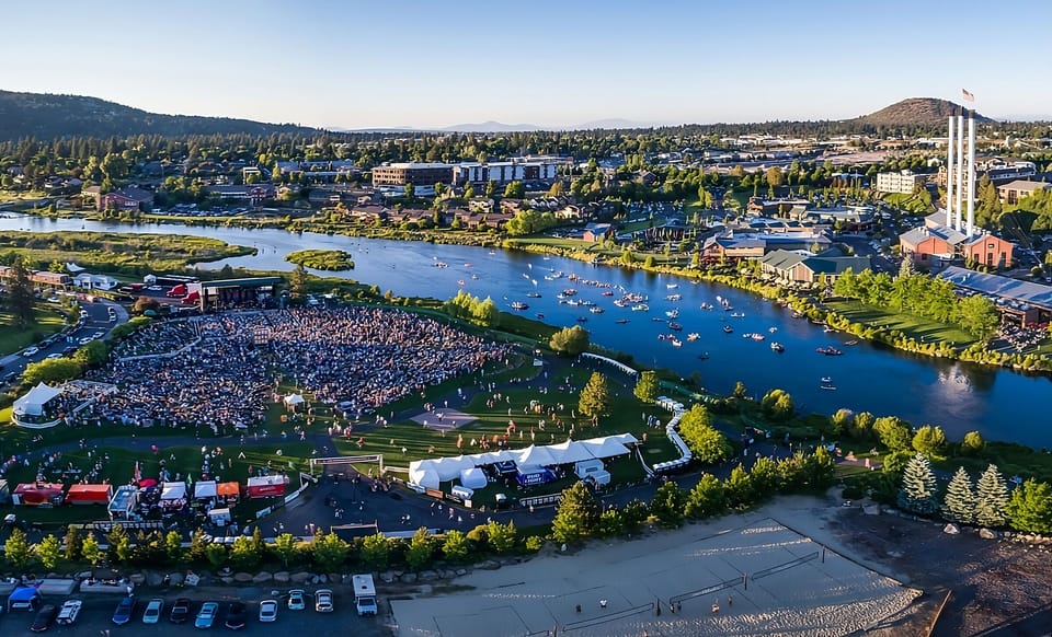 Explore the vibrant riverfront scene just minutes from your stay.