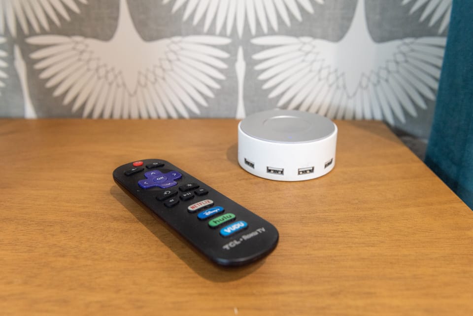 USB Chargers in each room