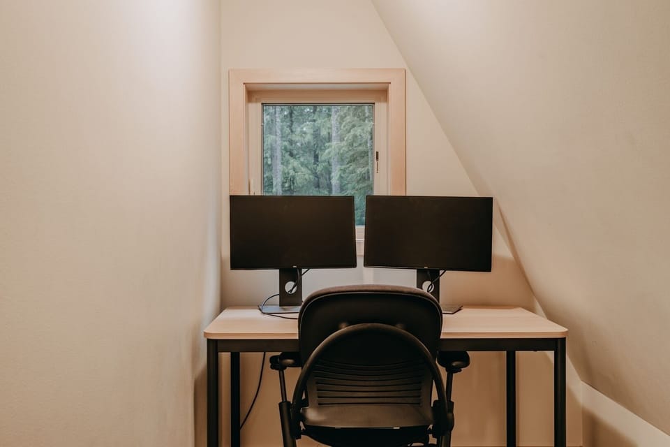 Small work station to check your emails!
