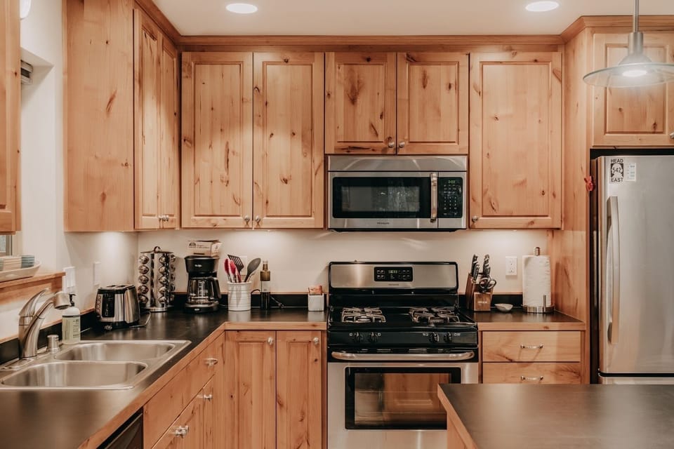 Modern appliances and lots of counter space