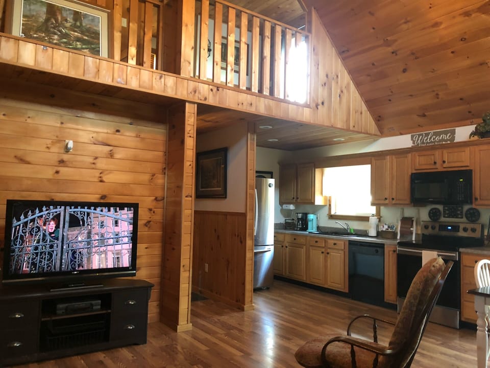 Front room and kitchen area 