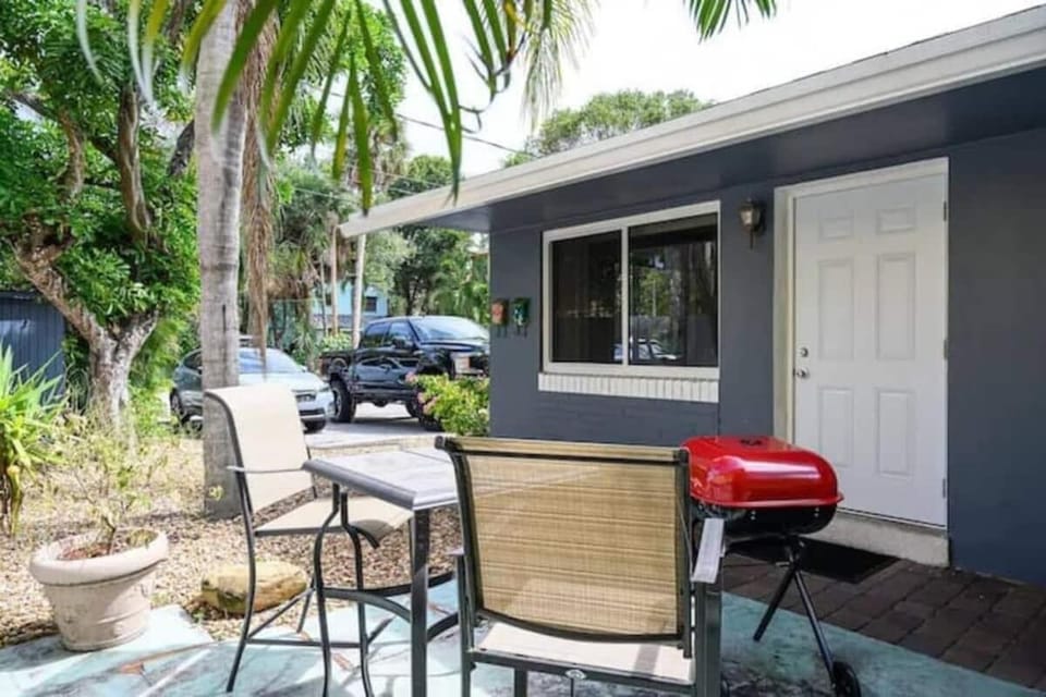 Outside lounge area.
