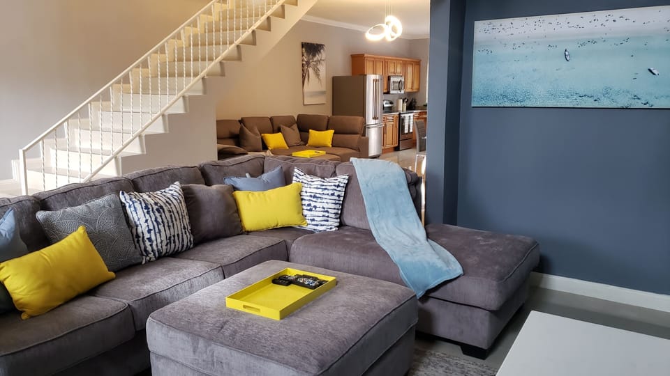 Living space with big sofa