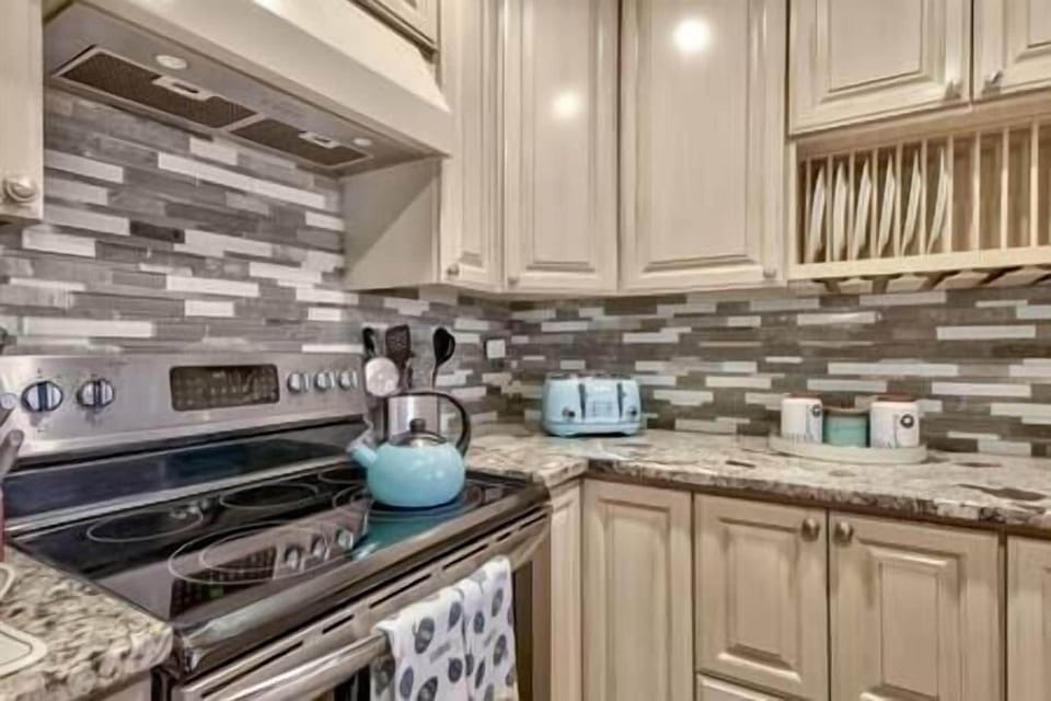 Premium chef knives, retro appliances and kitchen amenities