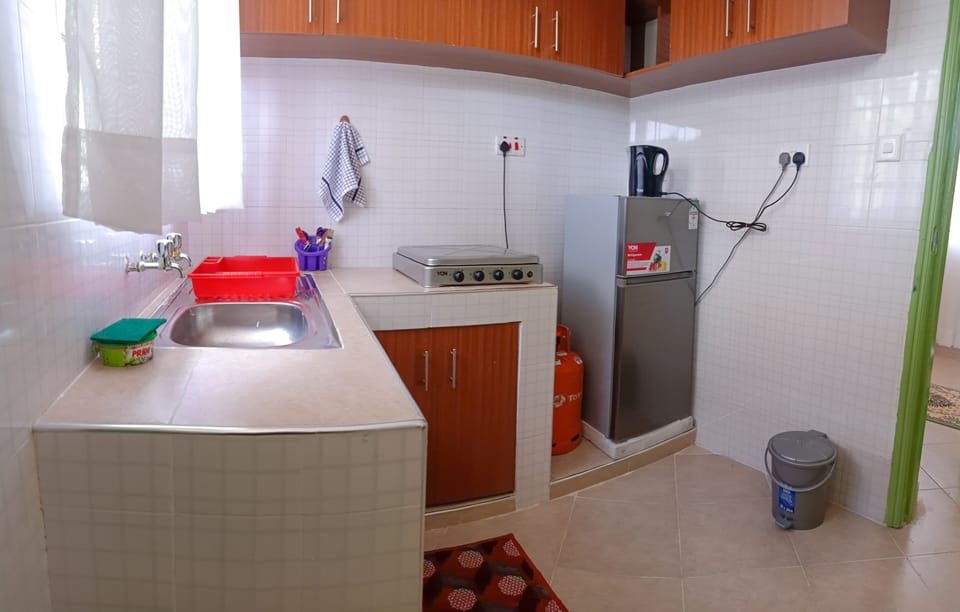 well equiped kitchen.