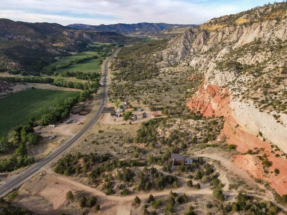 The Valley.  The Lodge sits right up against the cliffs.