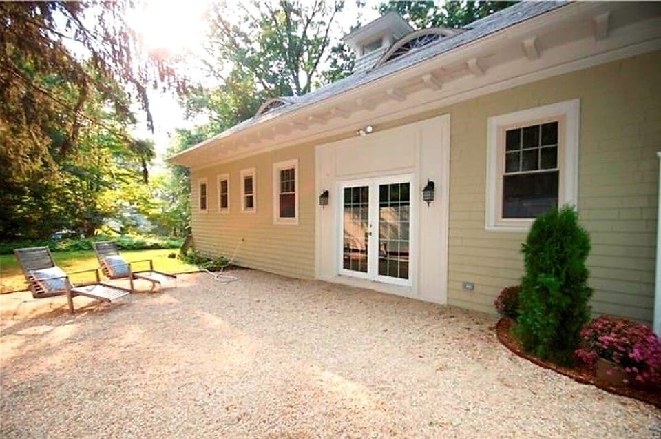 Private stone patio