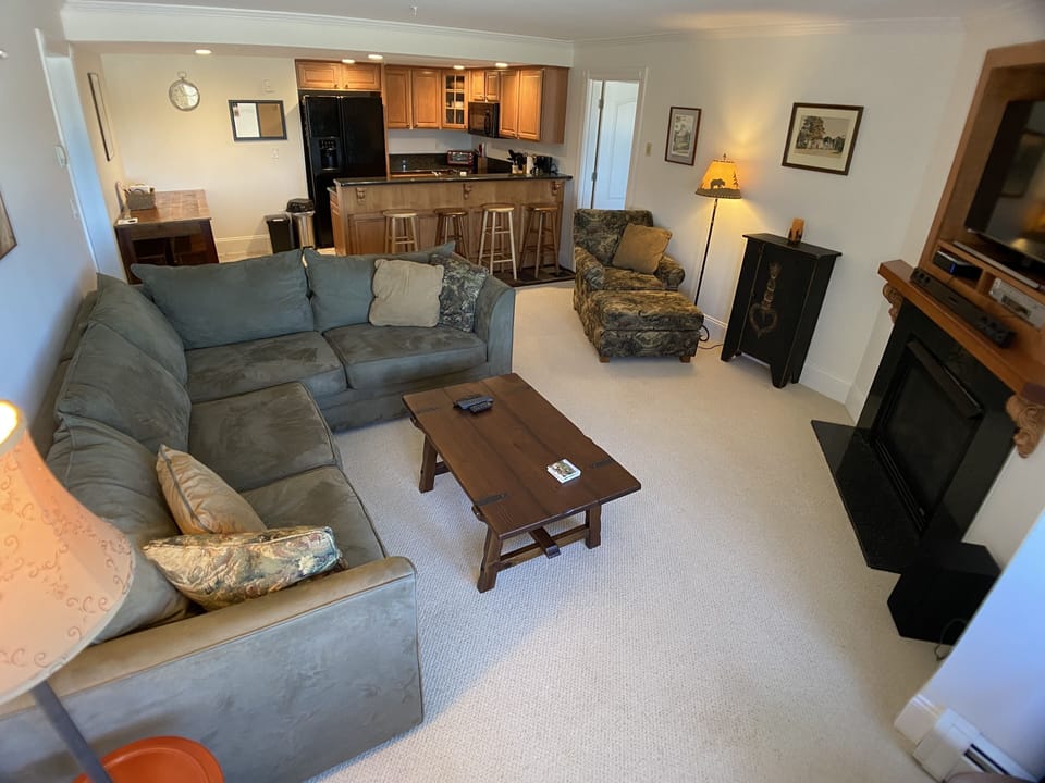 Living Room with gas fireplace 