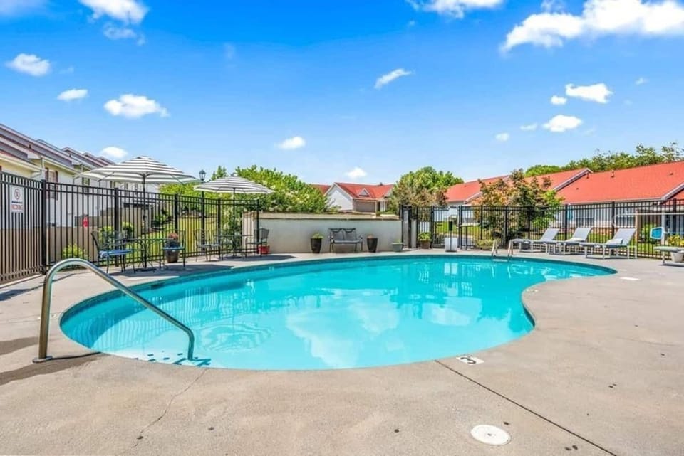 Nice roomy pool with limited guests.