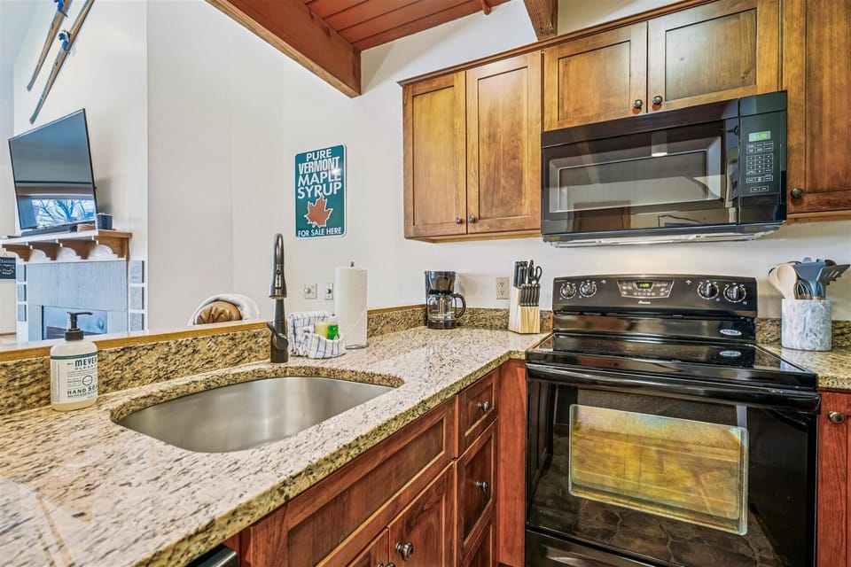 Equipped with full-size appliances, microwave, coffee maker, and cookware so you can dine in whenever you want.