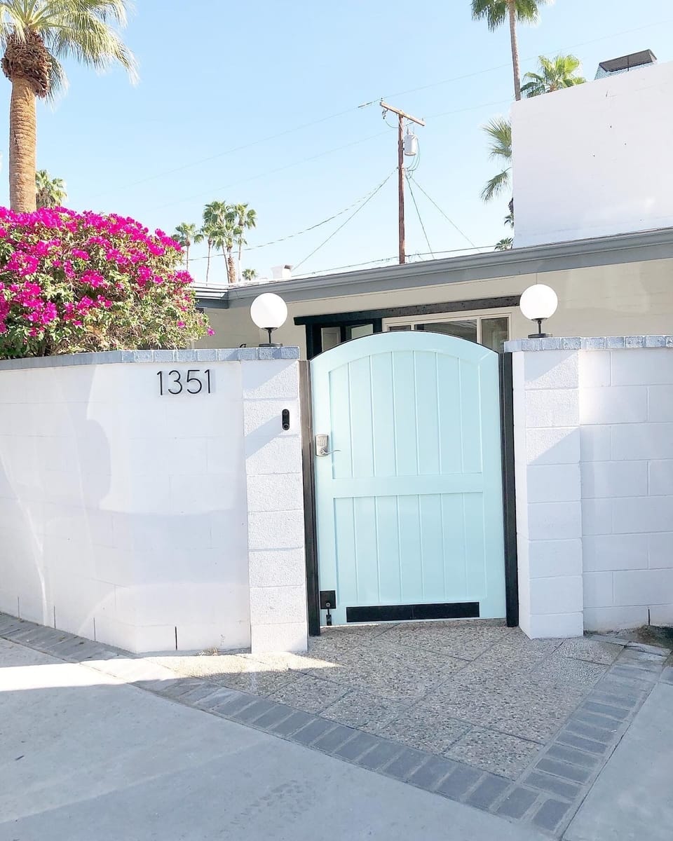 The property is fully gated. This is taken from the driveway.
