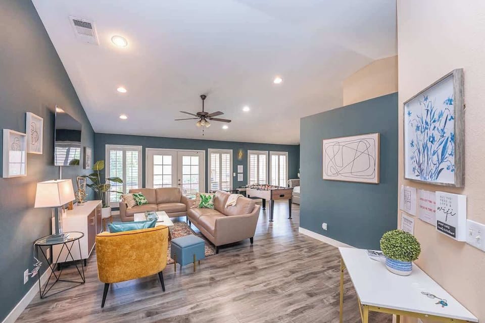 Our open floorplan is spacious and filled with natural light.