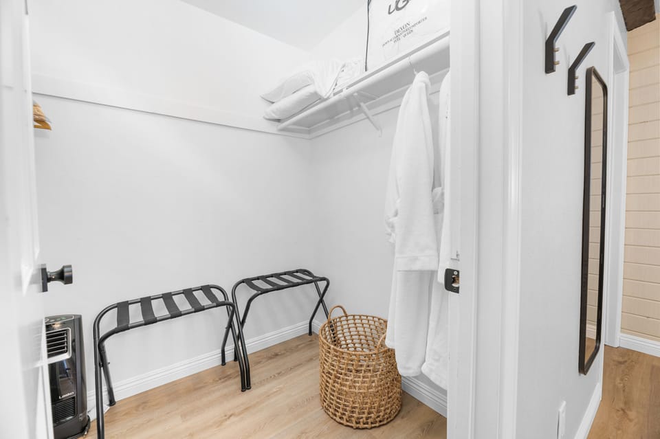 Bathrobes available in Primary bedroom's closet

