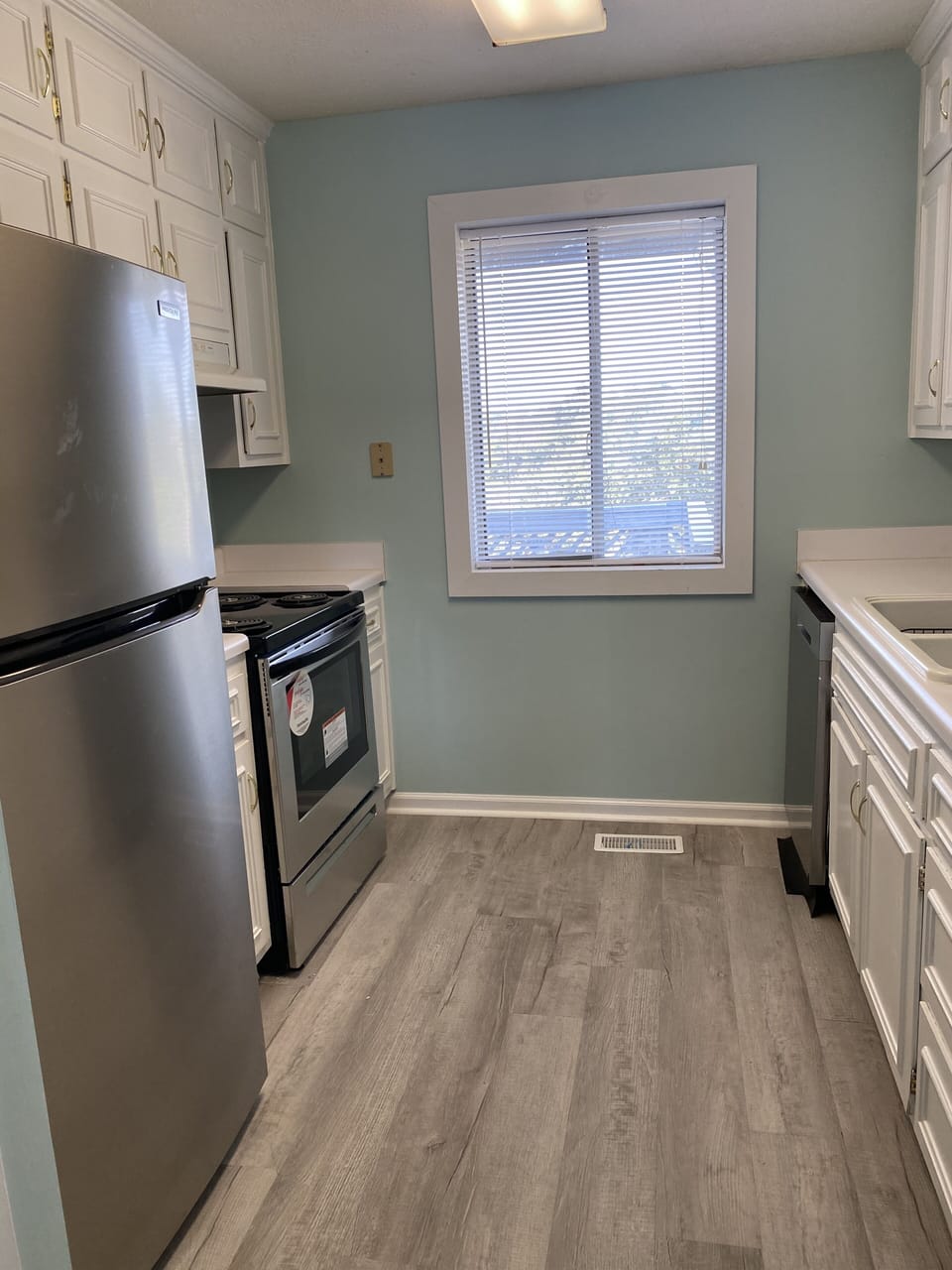 Renovated kitchen - has everything that you need - coffee maker pots & utensils