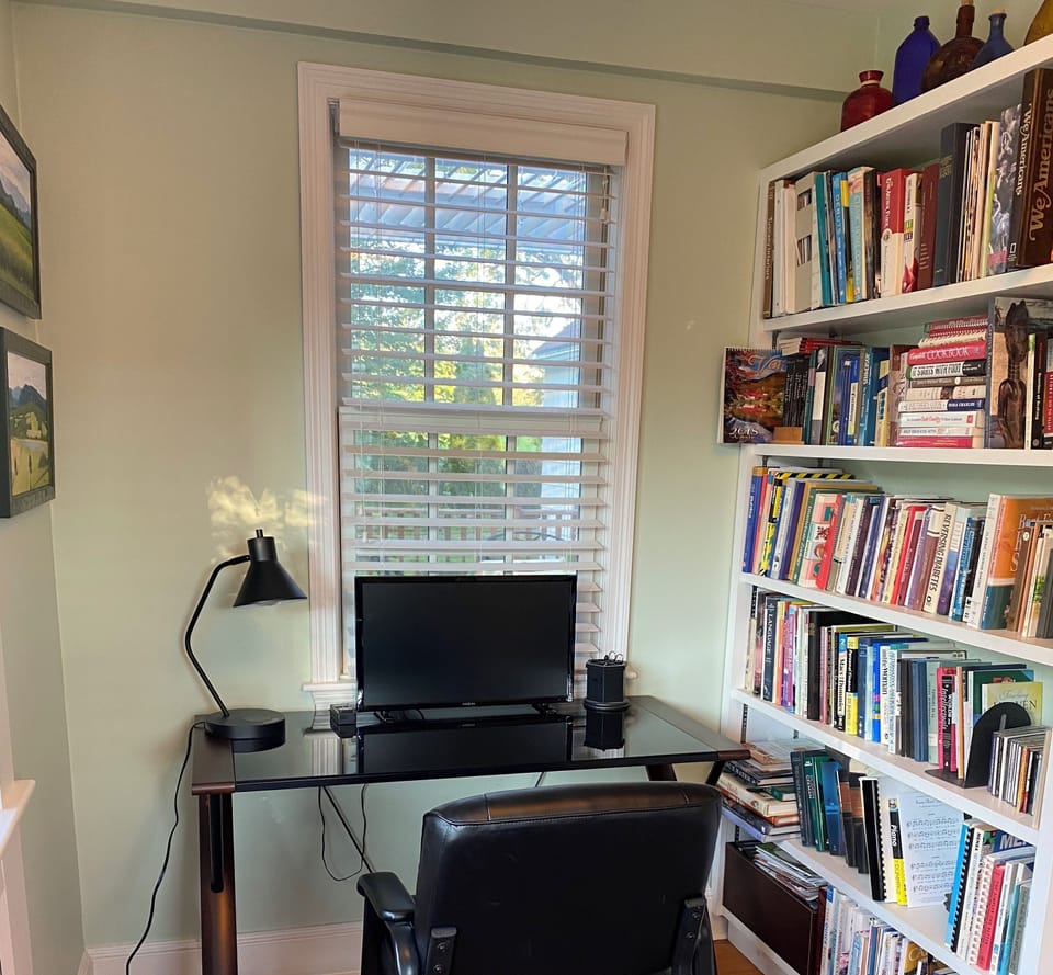 Workdesk in Sun Room