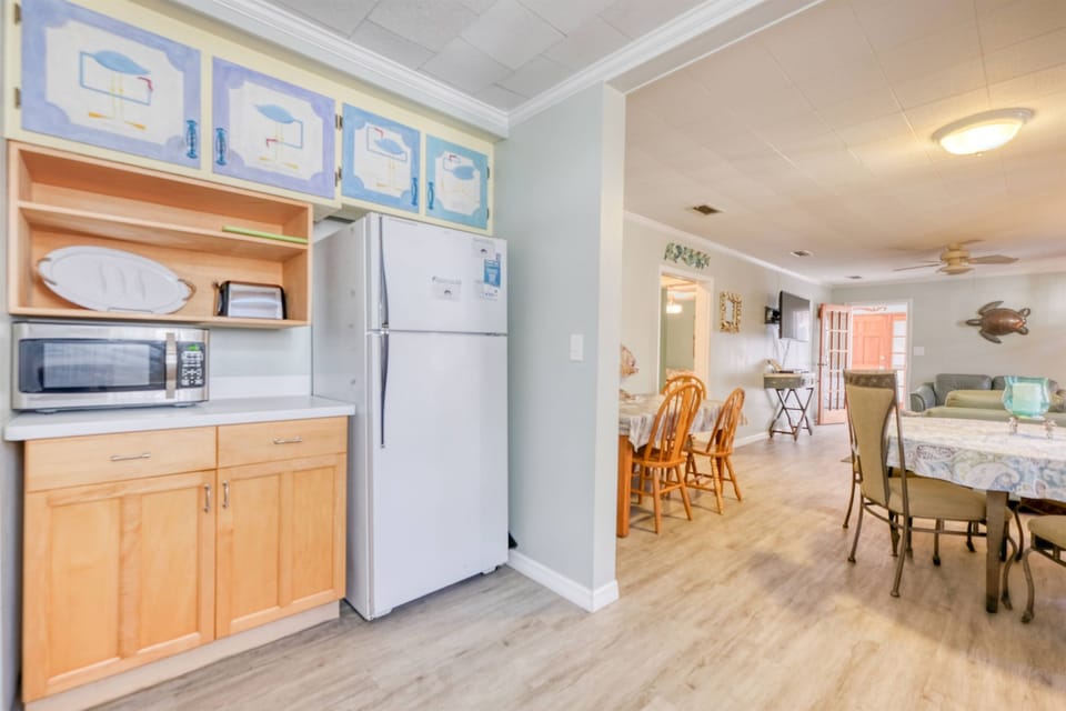 Full Fridge and Microwave 