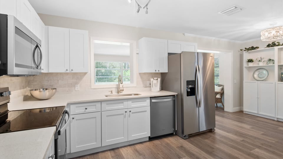 There is also a Keurig for your morning coffee! 